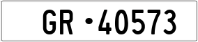 Trailer License Plate